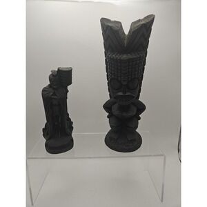 Lot of‎ 2 Hawaiian COCOJOE'S LAVA FIGURES / KING KAMEHAMEHA, KANALOA